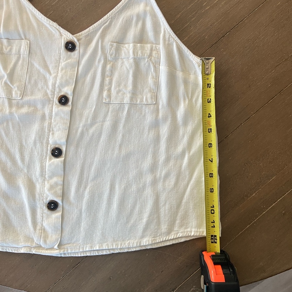 E M Rhea Two Pocket Cami | Off-White - Picture 6 of 8